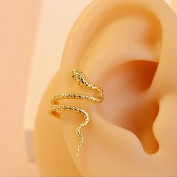 Gold Snake Ear Cuff - Picture 2 of 2